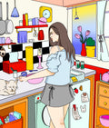 Kitty in the Kitchen
